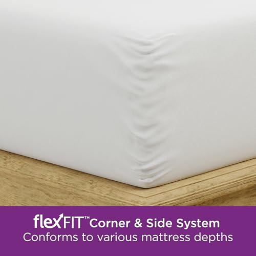 AllerEase Zippered Mattress Protector Queen - Waterproof Allergy Encasement