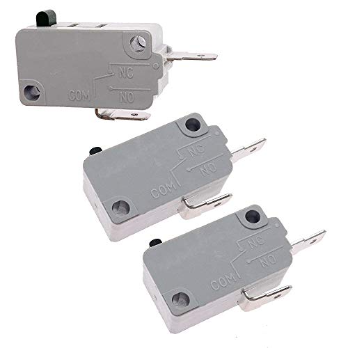 KW3A Microwave Oven Door Interlock Switch 16A 125/250V (3-Pack)