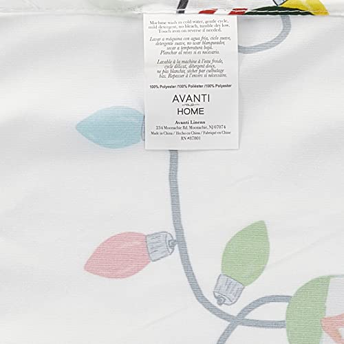 Avanti Linens Christmas Flamingo Shower Curtain 72x72 Polyester