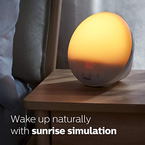 Smart Sunrise Alarm Clock & Wake-Up Light with Natural Sounds & FM Radio