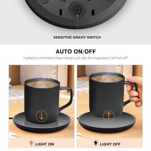 Lesipee Smart Coffee Mug Warmer with Auto Sensor - Desk Beverage Heater