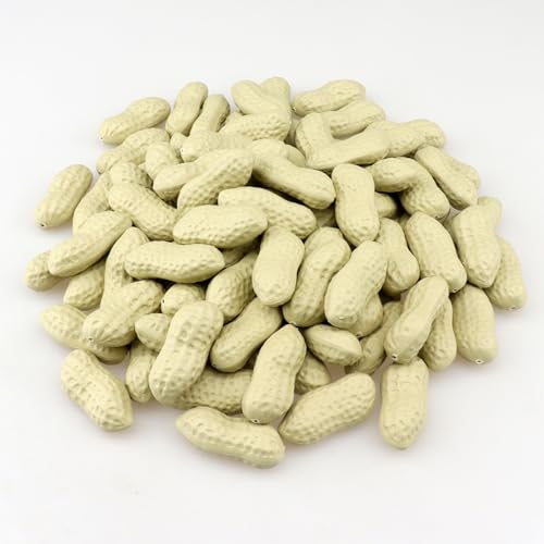 90pcs Artificial Peanuts Realistic Plastic Fake Groundnuts for Decoration