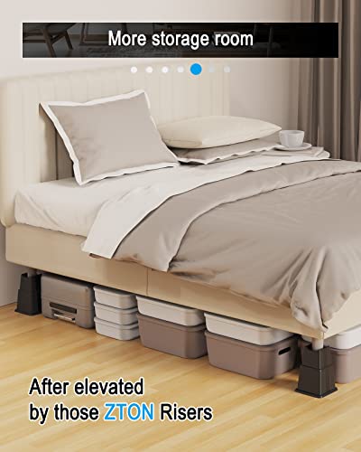 Heavy Duty Adjustable Bed Risers - Elevate Furniture 3", 5", 8"