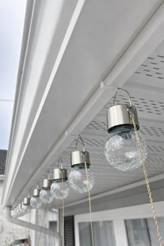 Weather-Resistant Christmas Light Hangers with Locking Tab - 100 Pack