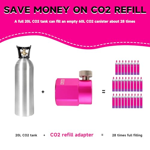 CO2 Refill Adapter for Quick Connect Soda Maker, CGA320 Tank Connector Kit