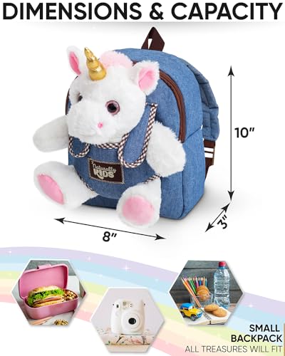 Naturally KIDS Small Unicorn Backpack Set with Mini Unicorns in a Magic Bag