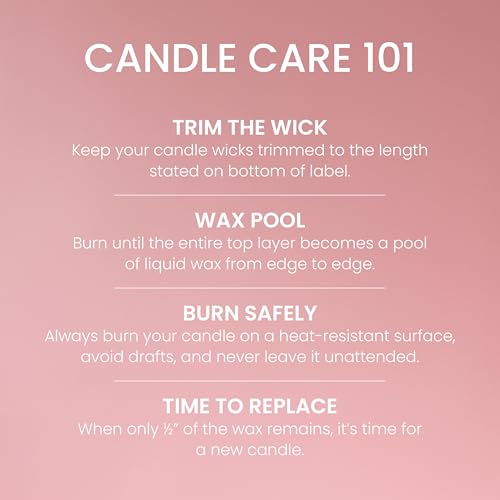 Pink Sands Scented Candle - 22 oz Large Glass Jar with 150 Hour Burn Time