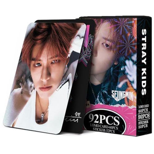 60 PCS Rock Star Album Photo Cards Set with 32 Stickers for Fans