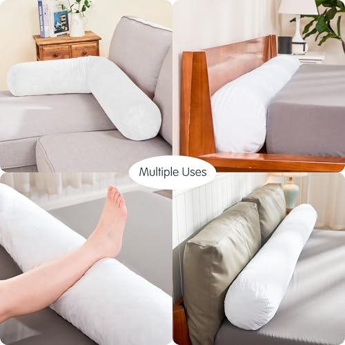Memory Foam Body Pillow 7.8"x60" with Removable Velvet Cover