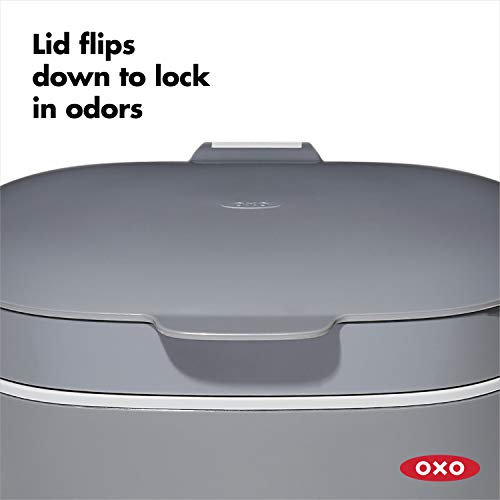 Easy-Clean Countertop Compost Bin 1.75 Gal Charcoal