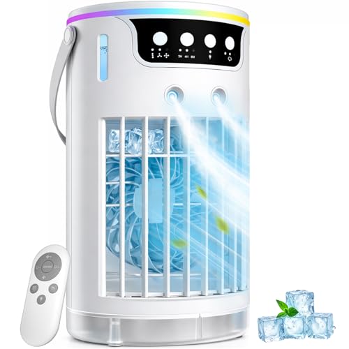 Portable Mini Evaporative Air Cooler 1200ML with Ice Cooling Mist