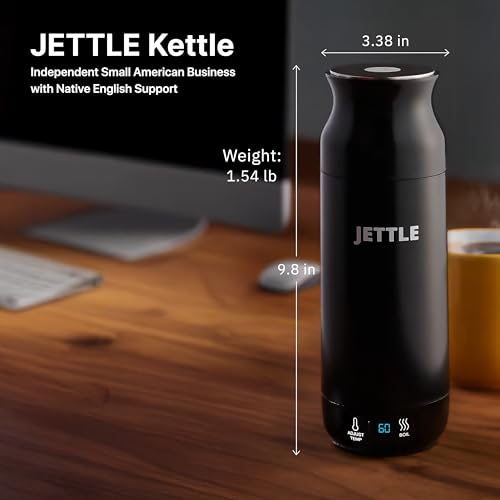 Portable Electric Kettle 450ml, Travel Water Boiler with 12 Temp Settings