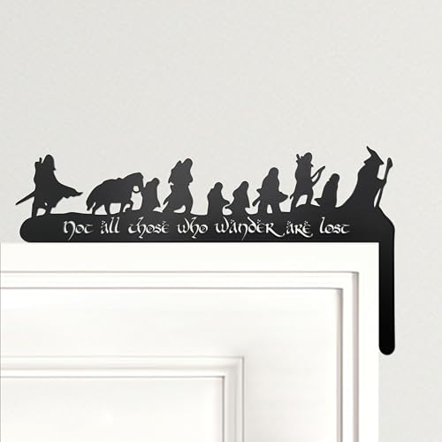 Fantasy Metal Door Corner Wall Decor - Right Side Black Pediment