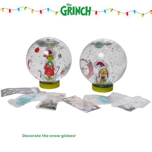 DIY Snow Globe Craft Kit for Kids - Includes 2 Globes, Glitter and Stickers
