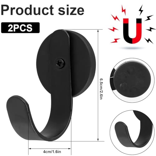 Magnetic Wreath Hangers for Metal Front Door - 2 Pack Heavy Duty Hooks