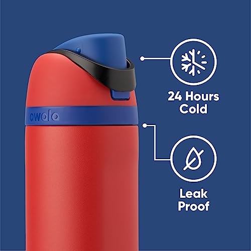 Owala FreeSip Insulated Stainless Steel Water Bottle 24 oz Spider-Man