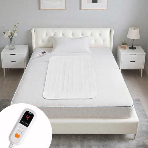 Heated Mattress Pad Mini Twin 31x55 - 9 Heat Settings, Soft Cotton