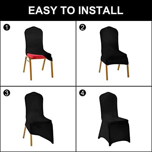 25PCS Waterproof Stretch Spandex Chair Covers - Universal Fit for Events