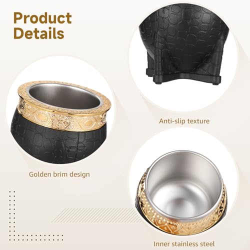 DORMIYA 2PCS Black Stainless Steel Yerba Mate Cups 6oz Insulated with Straw