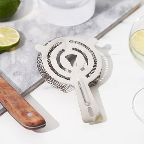True Hawthorne Cocktail Strainer - Stainless Steel Bar Tool for Drinks & Bartending