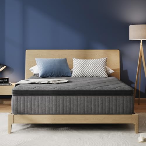 10-Inch Twin Hybrid Mattress, Cooling Gel Memory Foam & Pocket Springs