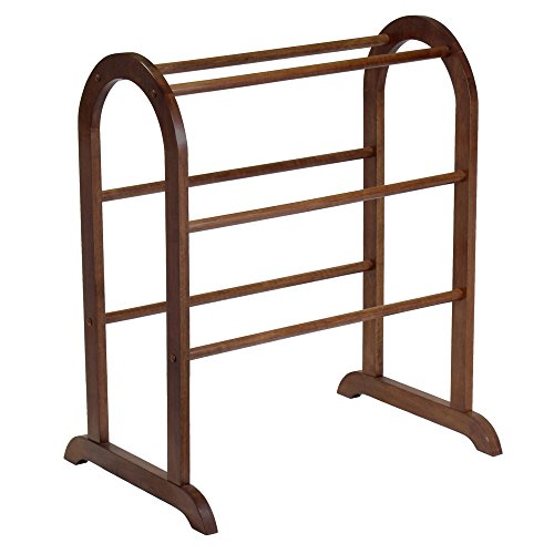 Casafoyer Eleanor Quilt Rack - Freestanding Wooden Organizer for Blankets & Towels