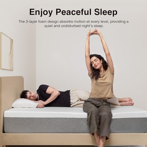 Novilla Bliss 12 Inch Queen Memory Foam Mattress - Gel Cooling & Pressure Relief
