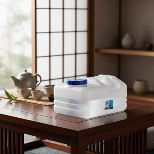 10L Water Storage Tank with Wide Opening - Space Saving Household & Camping Container
