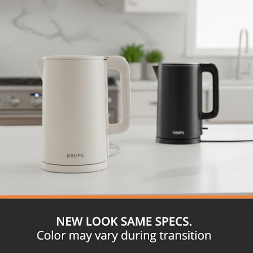 1.5L Stainless Steel Electric Kettle, Cool-Touch Double Wall Water Boiler