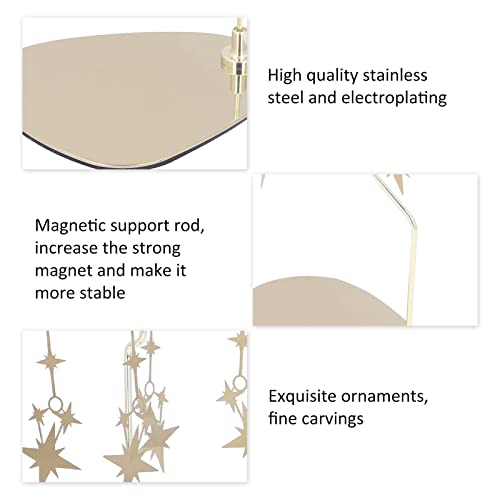 Rotating Star Candle Carousel - Stainless Steel Rotary Candle Holder