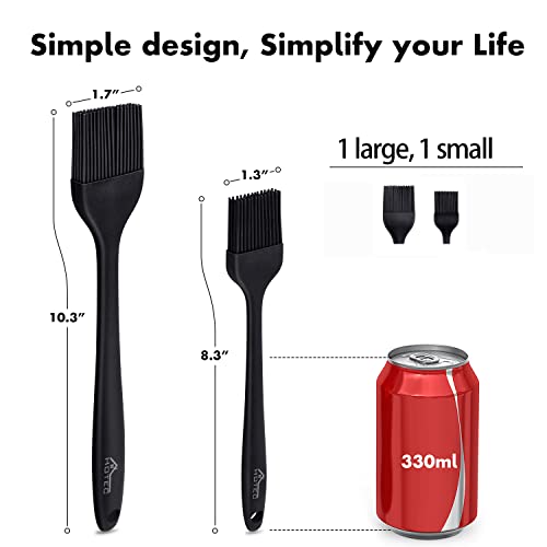 Silicone Basting & Pastry Brush Set - Heat-Resistant 2-Pack for BBQ & Baking