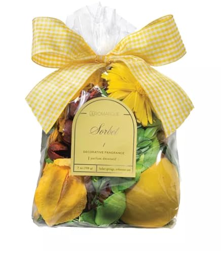 Sorbet Decorative Fragrance Potpourri 7 oz with Lemon and Lime Scent