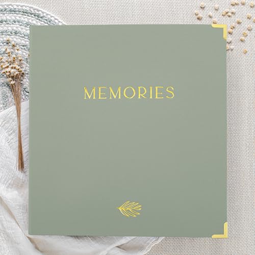 Large Linen Photo Album for 500 4x6 Photos - Hardcover Memory Keepsake Book