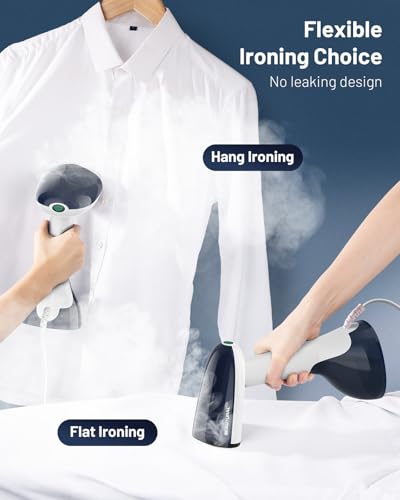 BEAUTURAL Handheld Garment Steamer for Clothes - 1200W Portable Wrinkle Remover
