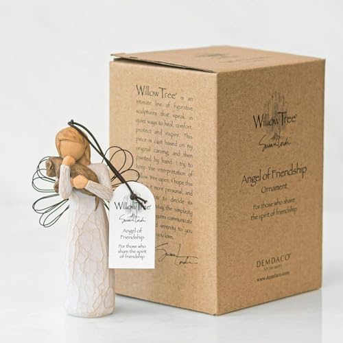 Willow Tree Angel of Friendship Hand-Painted Ornament, Gift for Special Occasions