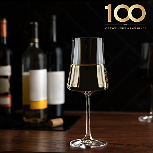 BENETI 15oz Crystal Wine Glasses Set of 2 - Handmade European Stemware