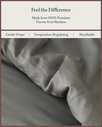 Luxury King Duvet Cover - 100% Bamboo Viscose, Cooling & Soft