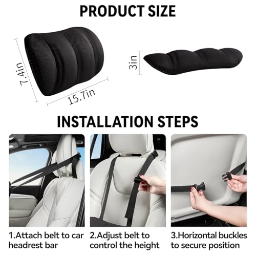 Adjustable Lumbar Support Pillow for Car and Office Chair