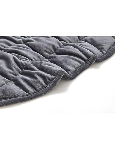Weighted Lap Blanket 7lbs - Ultra-Soft Crystal Velvet Travel Blanket