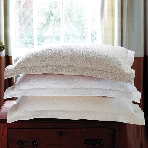 Vienna Matelasse Standard Sham - Elegant White Bedding