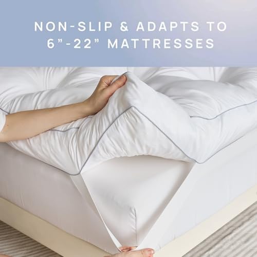 SHOUREN 5 Inch Queen Gel Memory Foam Mattress Topper for Back Pain Relief