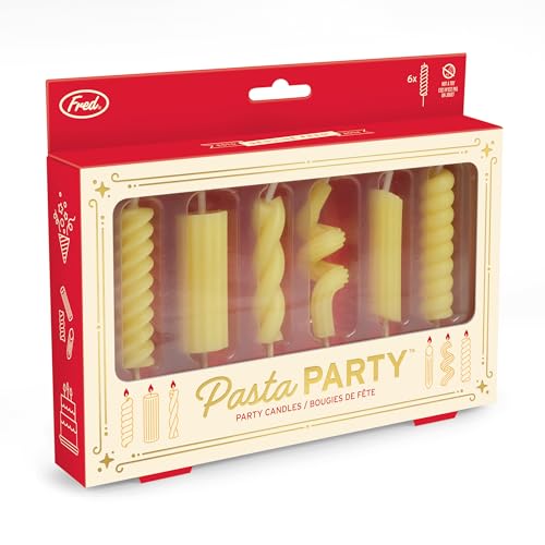 Pasta Party Noodle Candles - Set of 6 Fun Birthday Candles