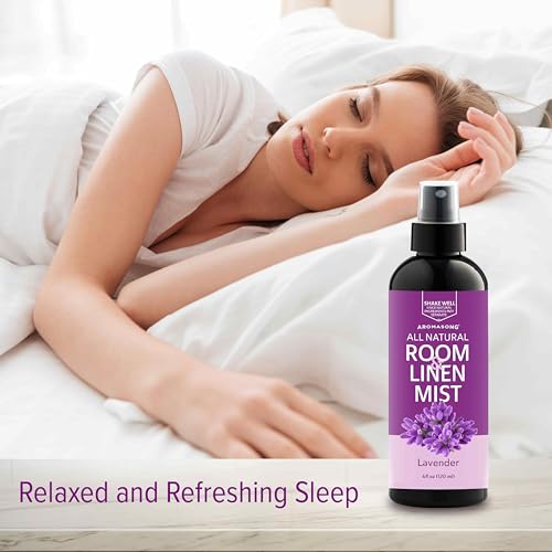 Natural Lavender Sleep Spray - Aromatherapy Linen and Pillow Mist (4 Fl Oz)