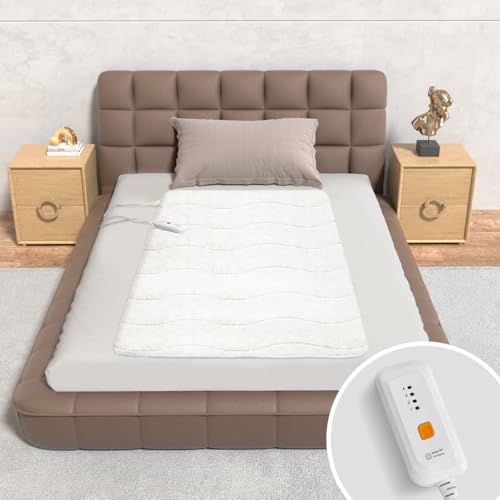 Heated Mattress Pad Mini Twin Size with Timer & Auto Shut-Off