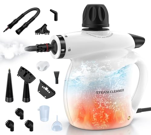 13-Piece Handheld Steam Cleaner - High-Pressure Portable Deep Cleaning Steamer