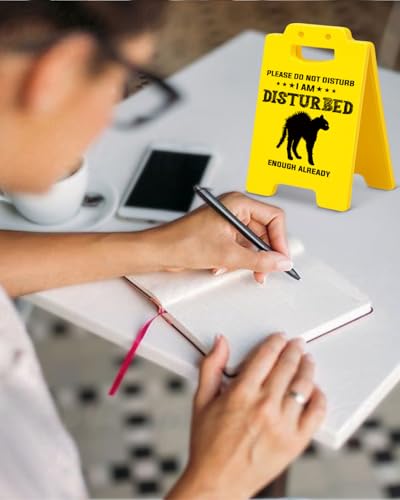 WDXDOWF Funny Office Desk Sign - Please Do Not Disturb Warning - Color-3