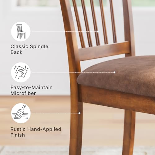 Rustic Brown Signature Design Ashley Berringer 2-Piece Wood Dining Chairs Set