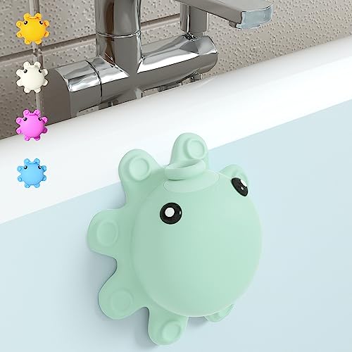 Silicone Bathtub Overflow Drain Cover, Octopus Bath Water Stopper