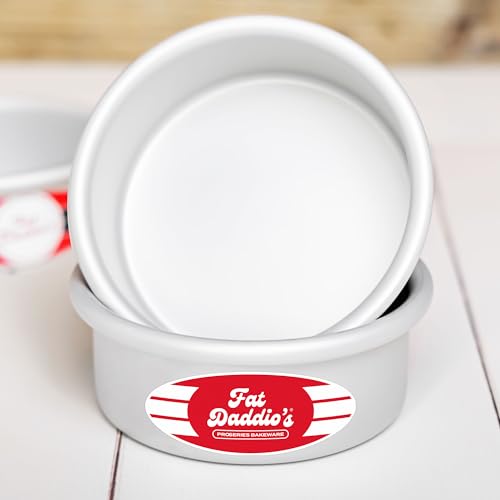 Anodized Aluminum Round Cake Pans Set - 8 x 2 Inch, 2-Piece Bakeware
