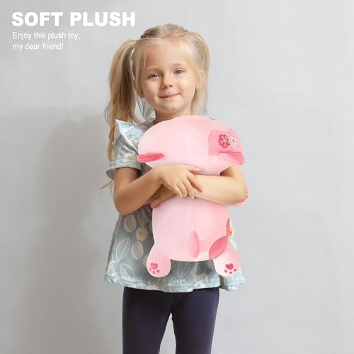 Sakura Cat Plush 13-Inch Stuffed Animal Kawaii Pink Kitty Pillow Toy